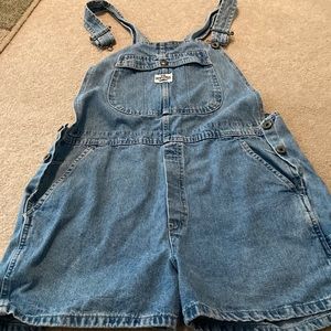 Vintage Lee Dungarees bib shorts large